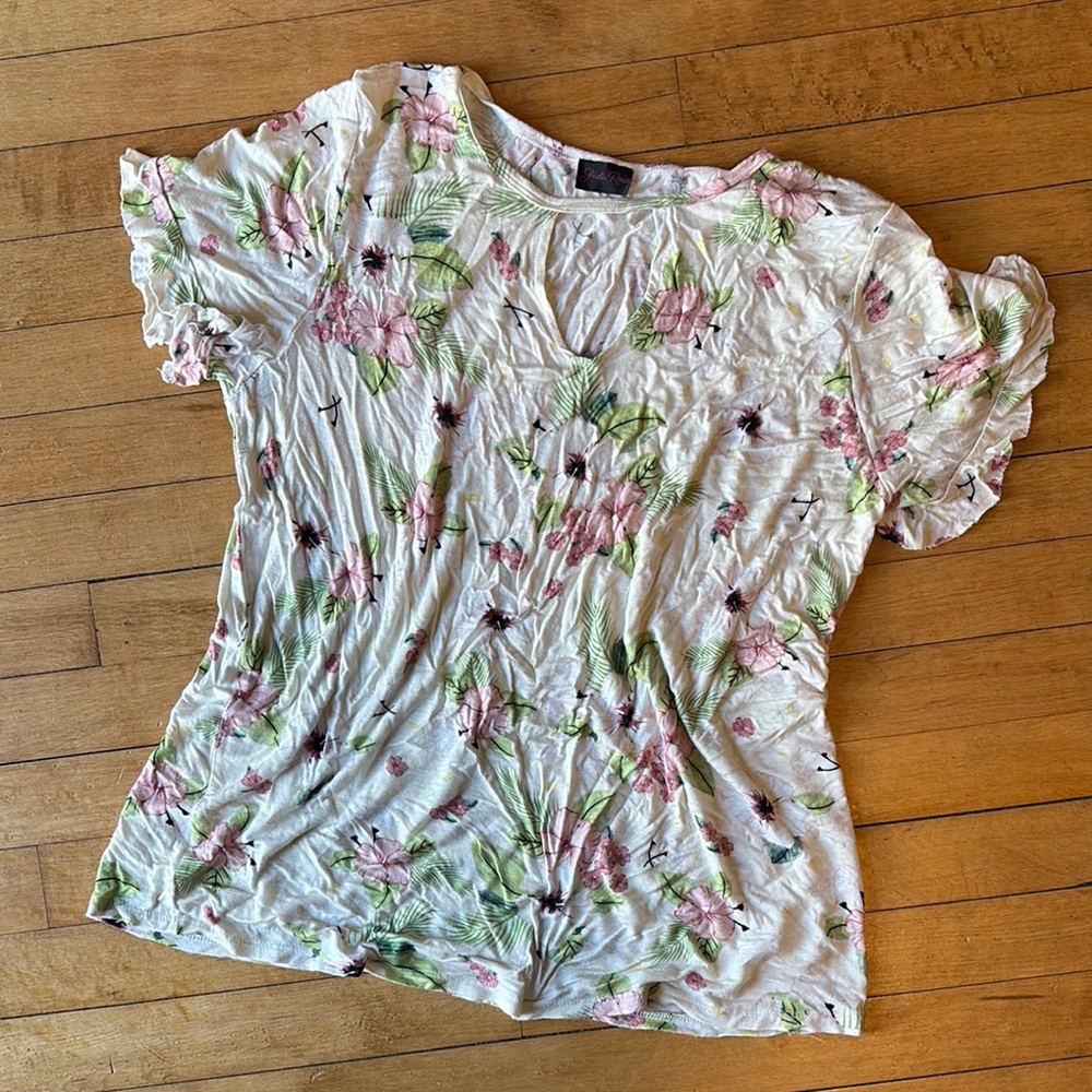 Floral Print Women's Top